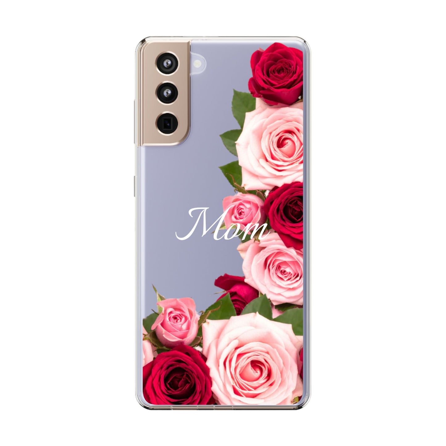 Clear Phone Case – Mom’s Rose Bouquet