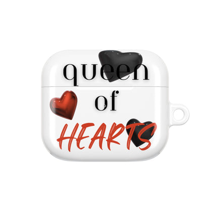 Earbud Case Cover – Queen of Hearts