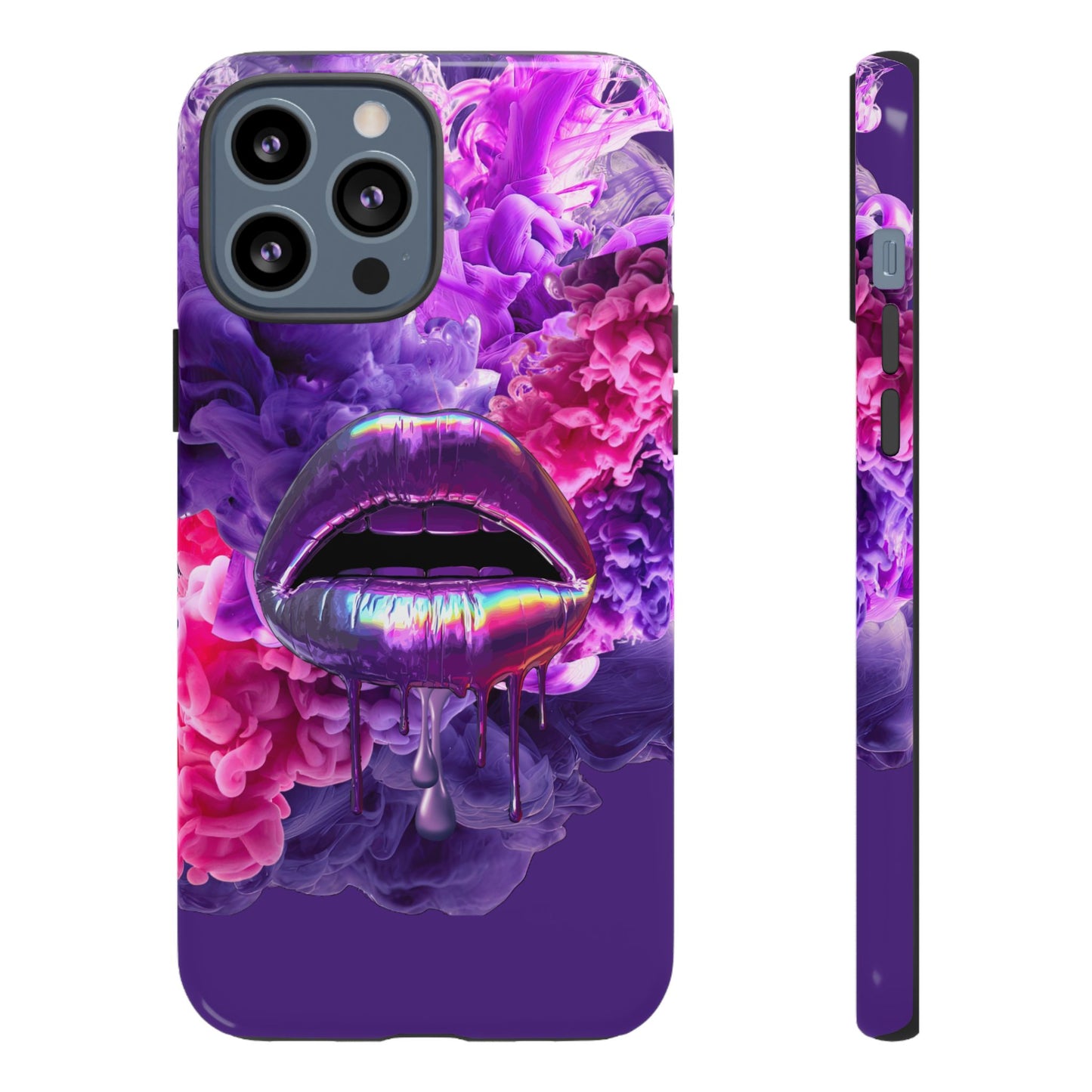 Protective Phone Case – Purple Haze Lips