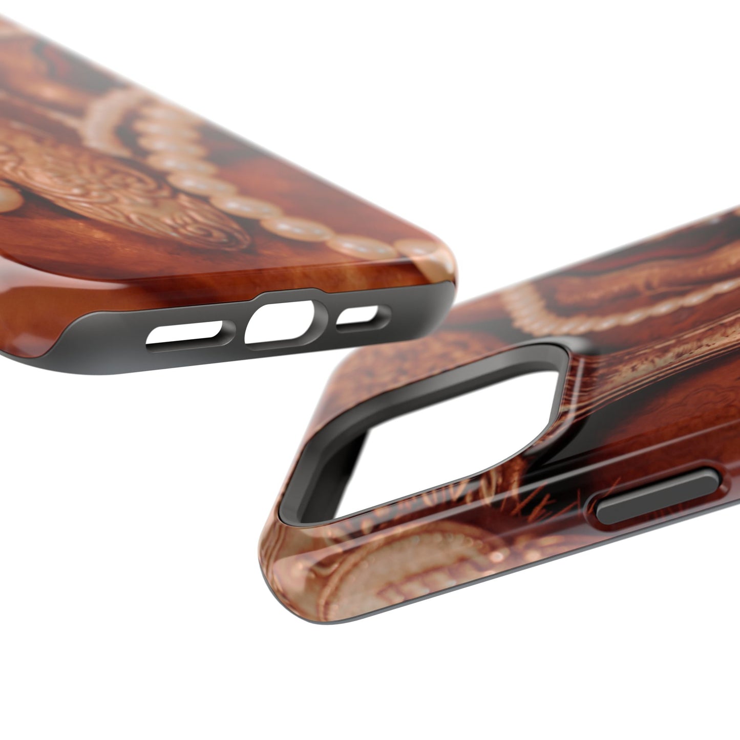 Wireless-Charging Compatible Case – Bronze Vanity