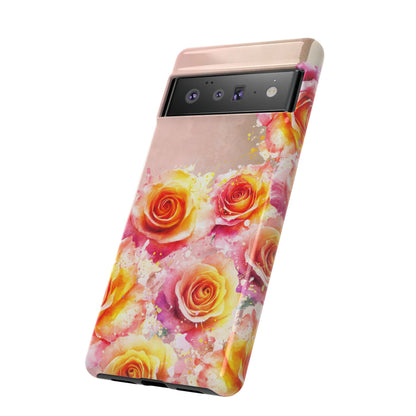 Protective Phone Case – Sunset Roses
