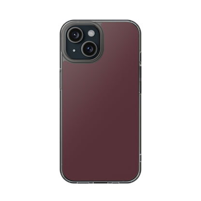 Clear Phone Case – Mulled Wine – Compatible with iPhone 13–17 & Samsung Galaxy S25–S26 Series