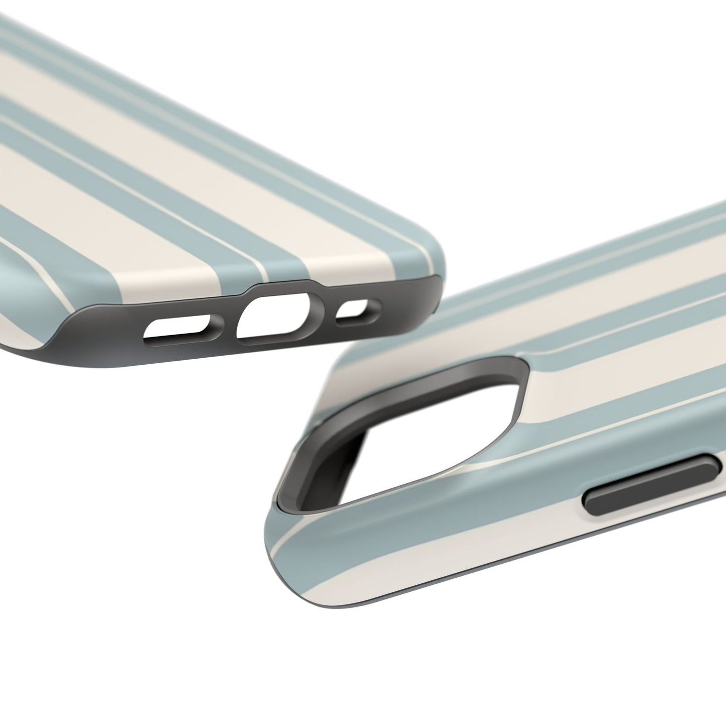 Wireless-Charging Compatible Case – Coastal Stripe