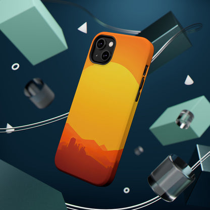 Wireless-Charging Compatible Case – Desert Sunrise