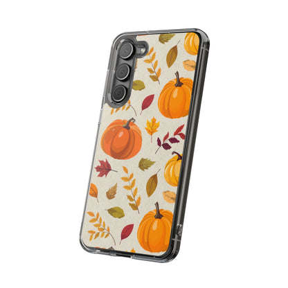Clear Phone Case – Falling for Pumpkin