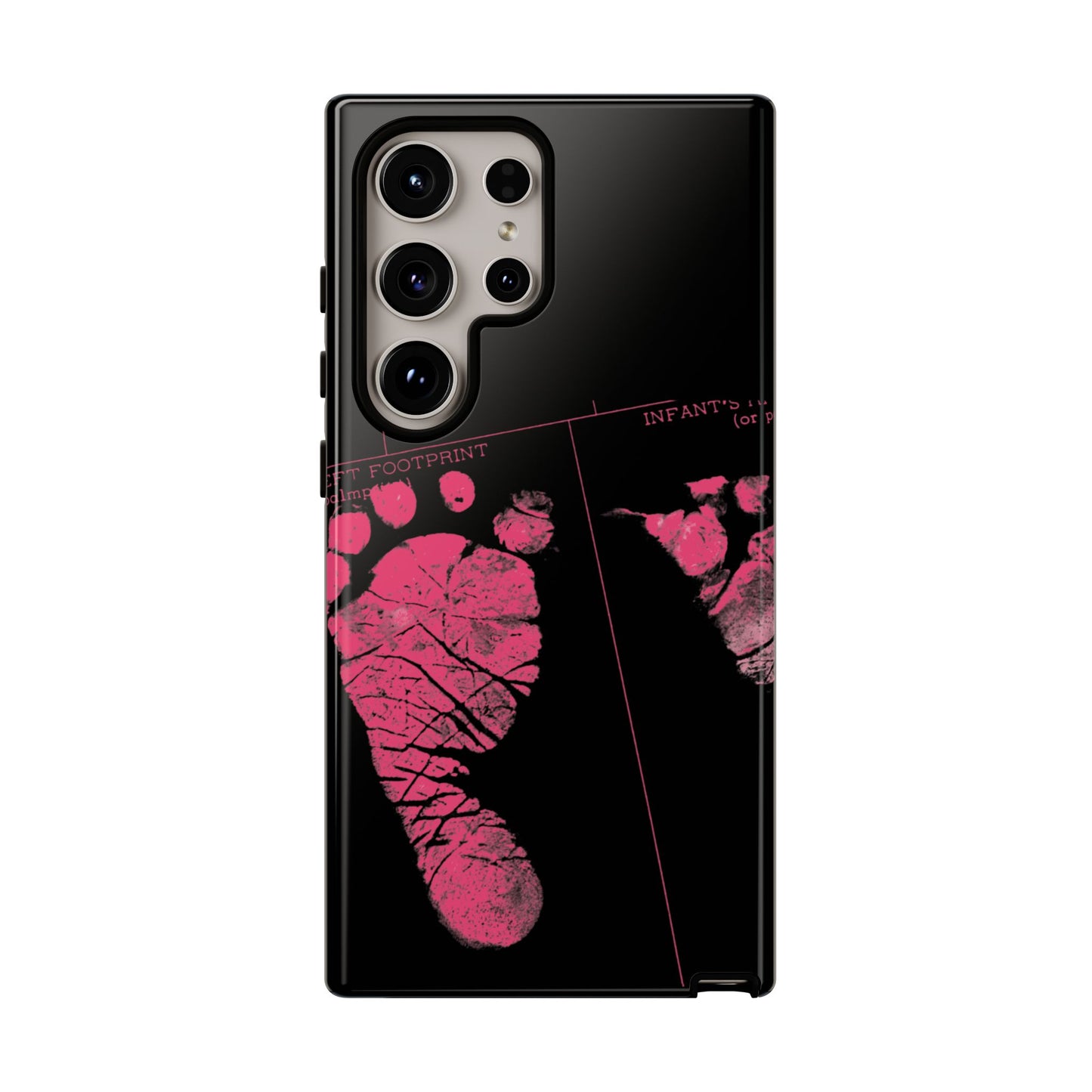 Protective Phone Case – Mom’s Little Pink Footprints