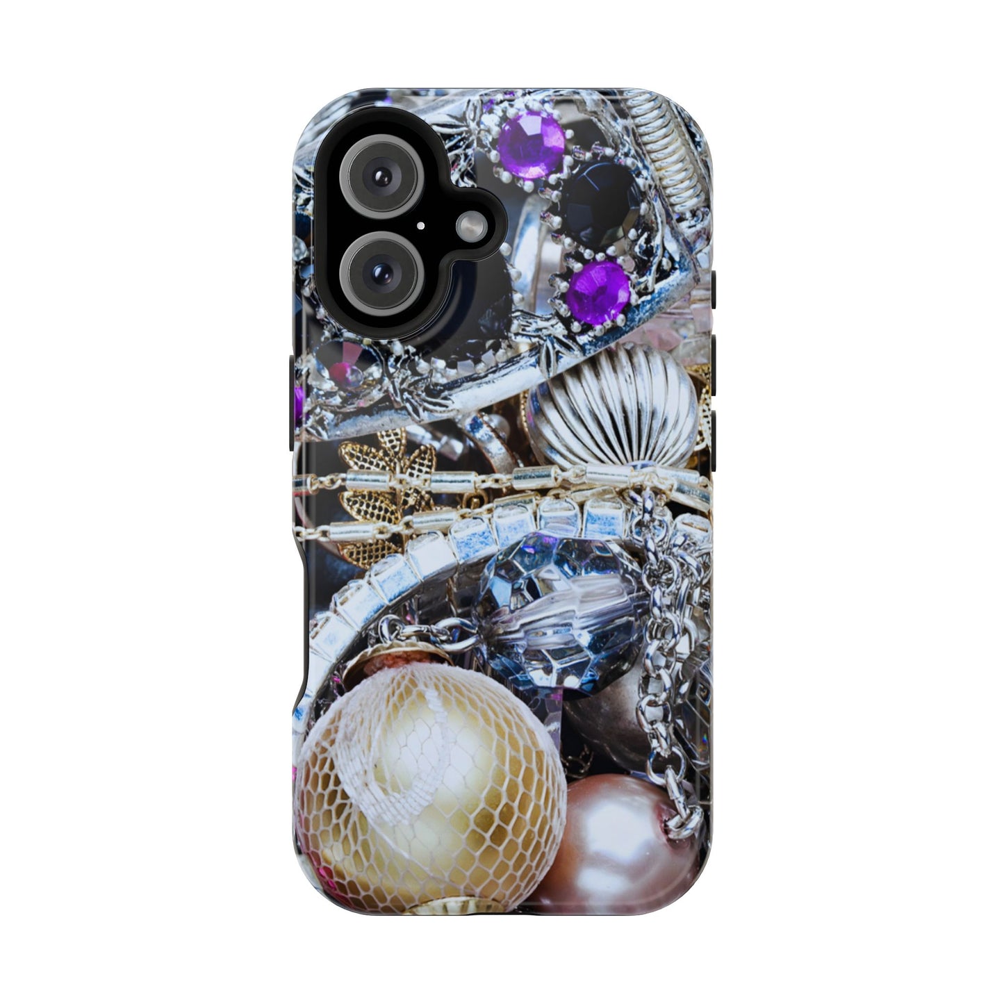 Wireless-Charging Compatible Case – Chrome Jewel