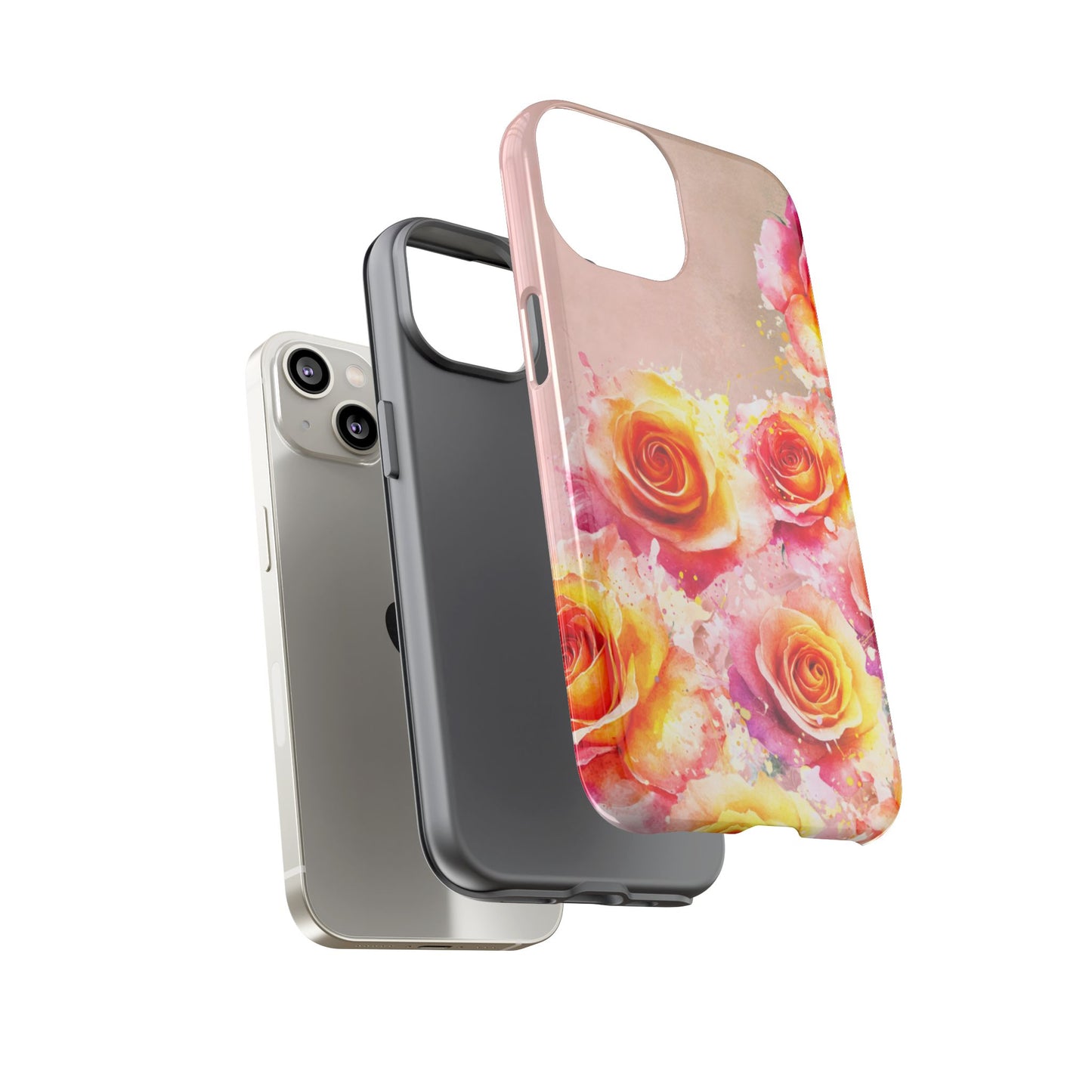 Protective Phone Case – Sunset Roses