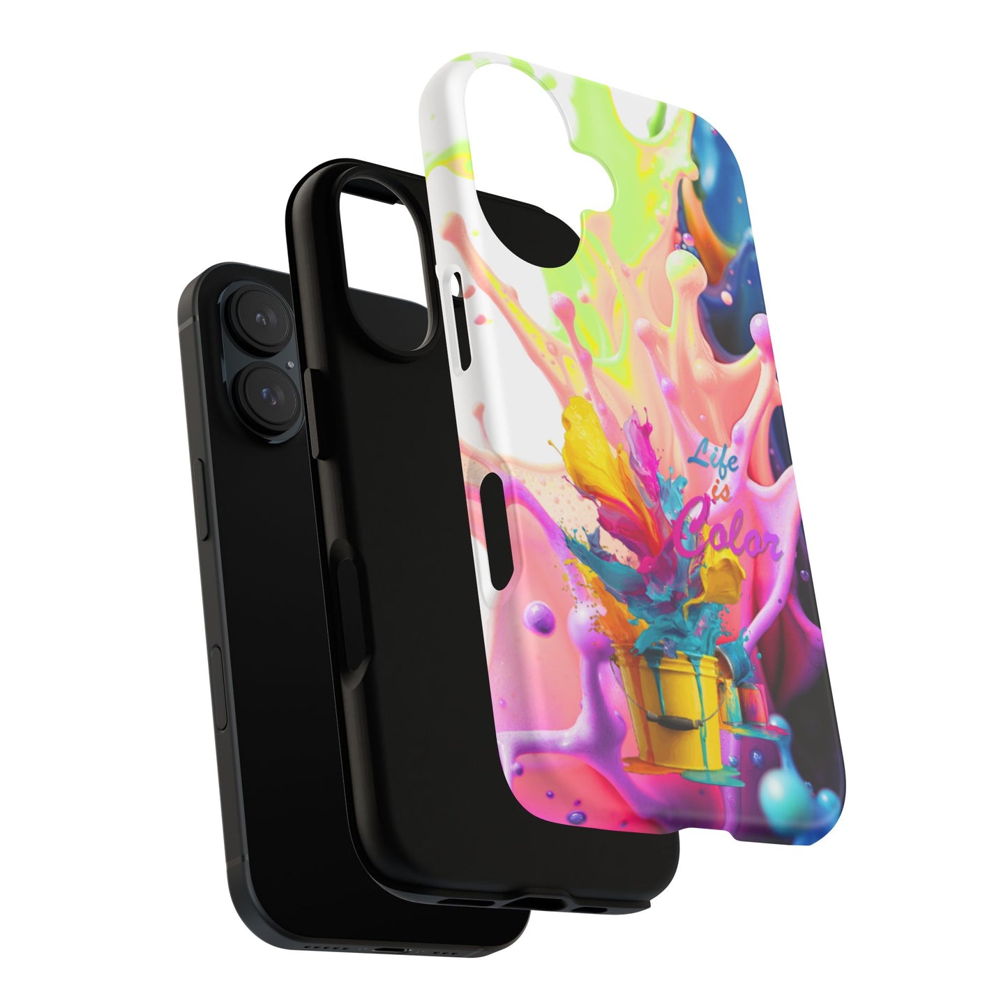Color Splash Phone Case — “Life in Color” Protective Tough Case