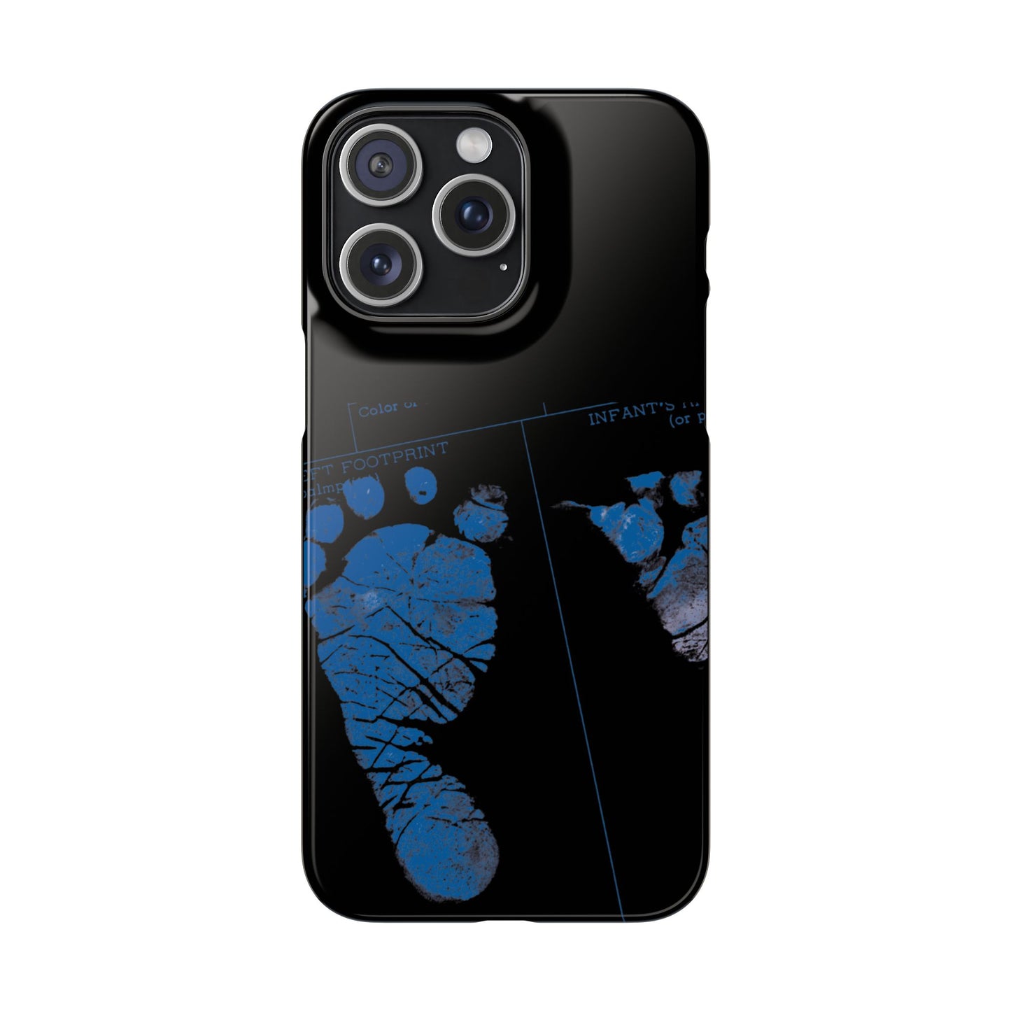 Snap Phone Case – Mom’s Little Blue Footprints