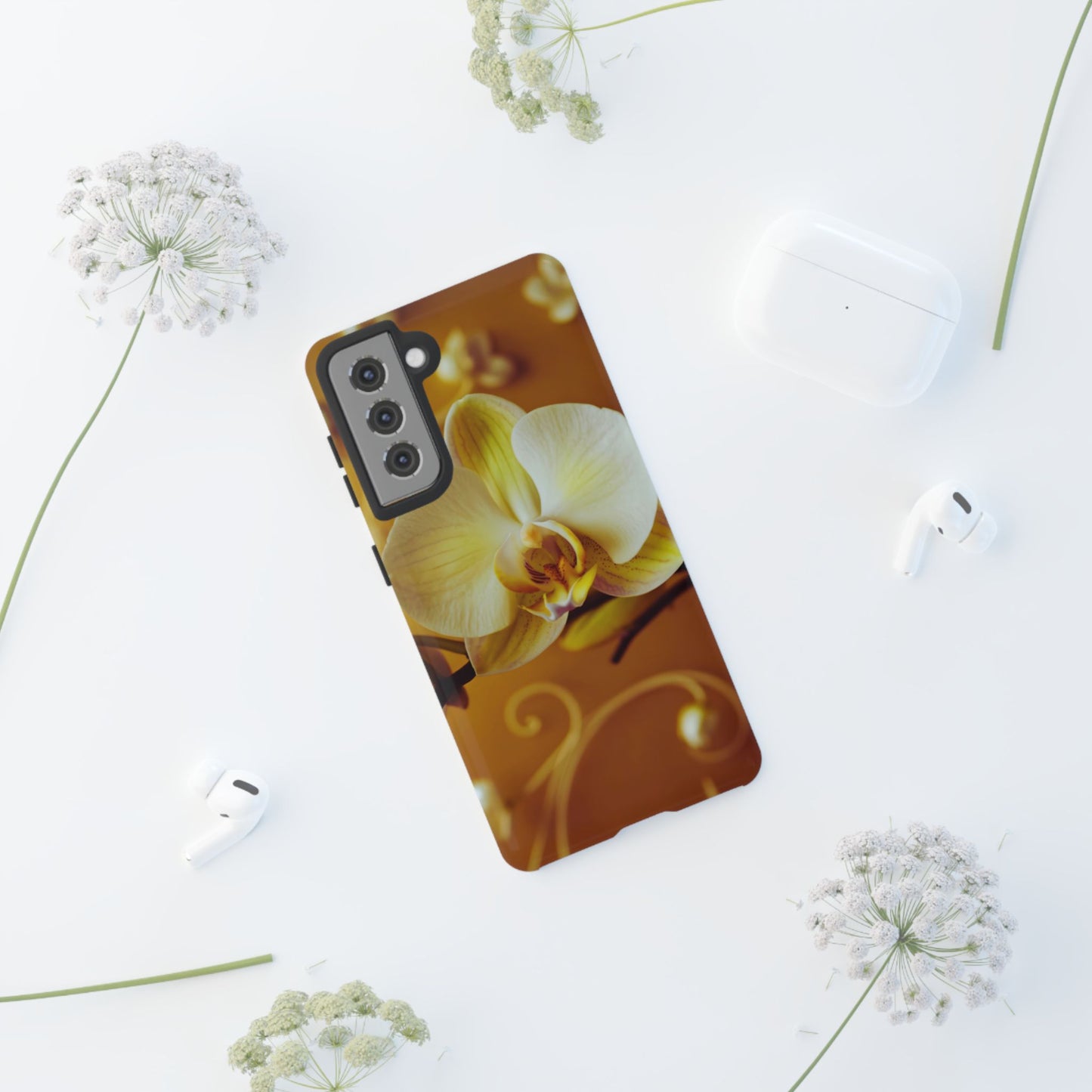 Protective Phone Case – Amber Orchid
