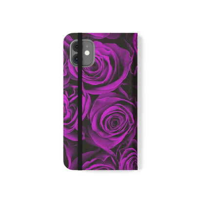 Flip Case – Amethyst Roses
