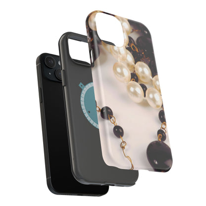 Wireless-Charging Compatible Case – Noir Pearl