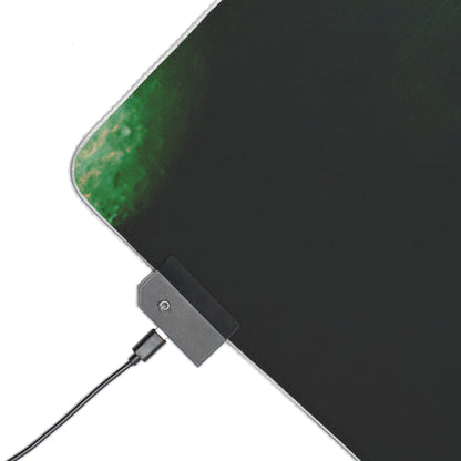 Gaming LED Desk Mat – Stitched in Darkness
