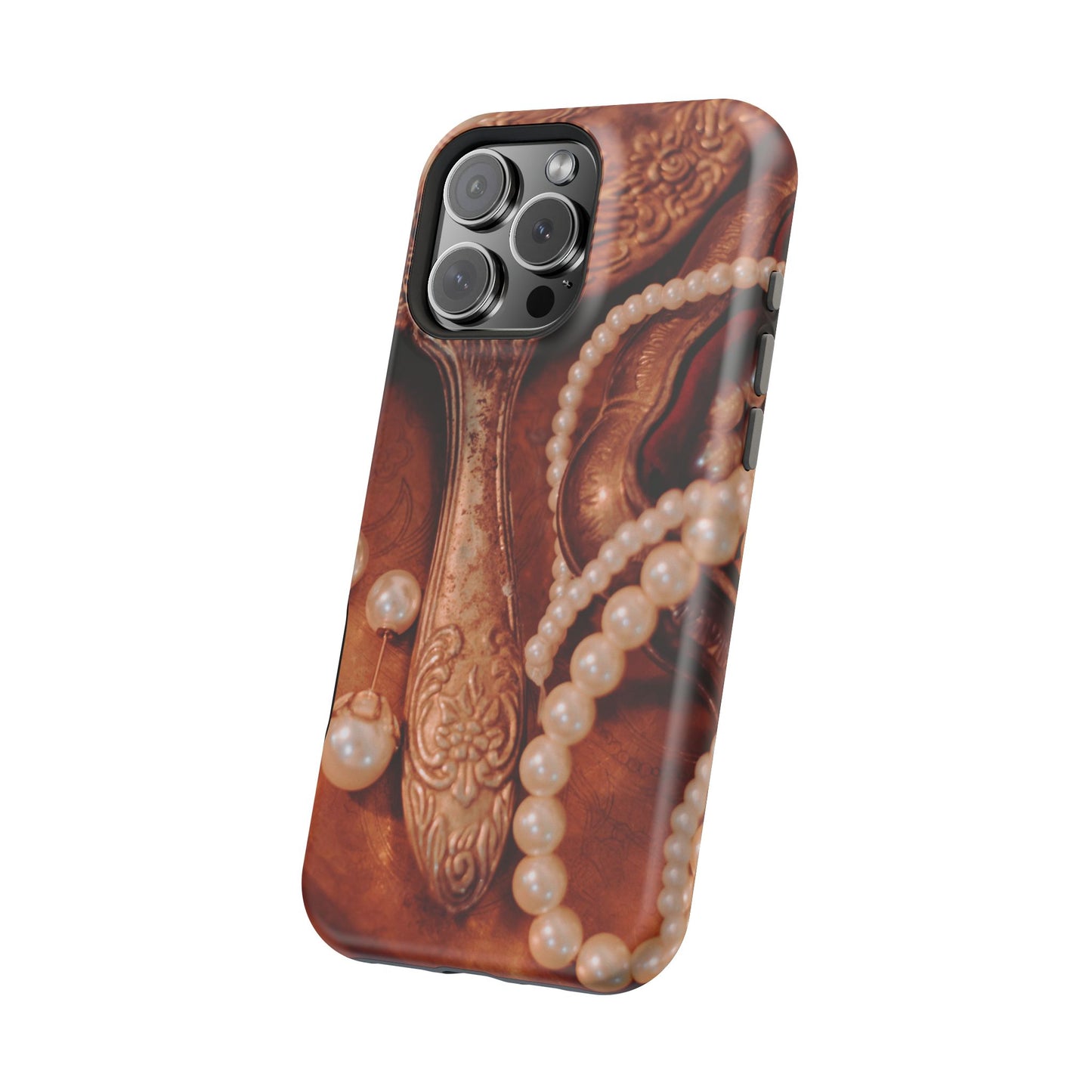 Wireless-Charging Compatible Case – Bronze Vanity