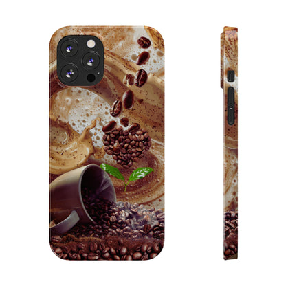 Slim Phone Case – Love at First Sip – Compatible with iPhone 11–17 Series