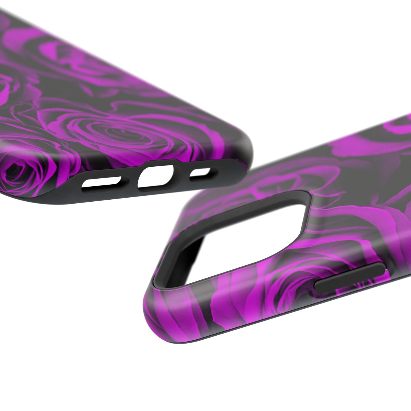 Wireless-Charging Compatible Case – Amethyst Roses