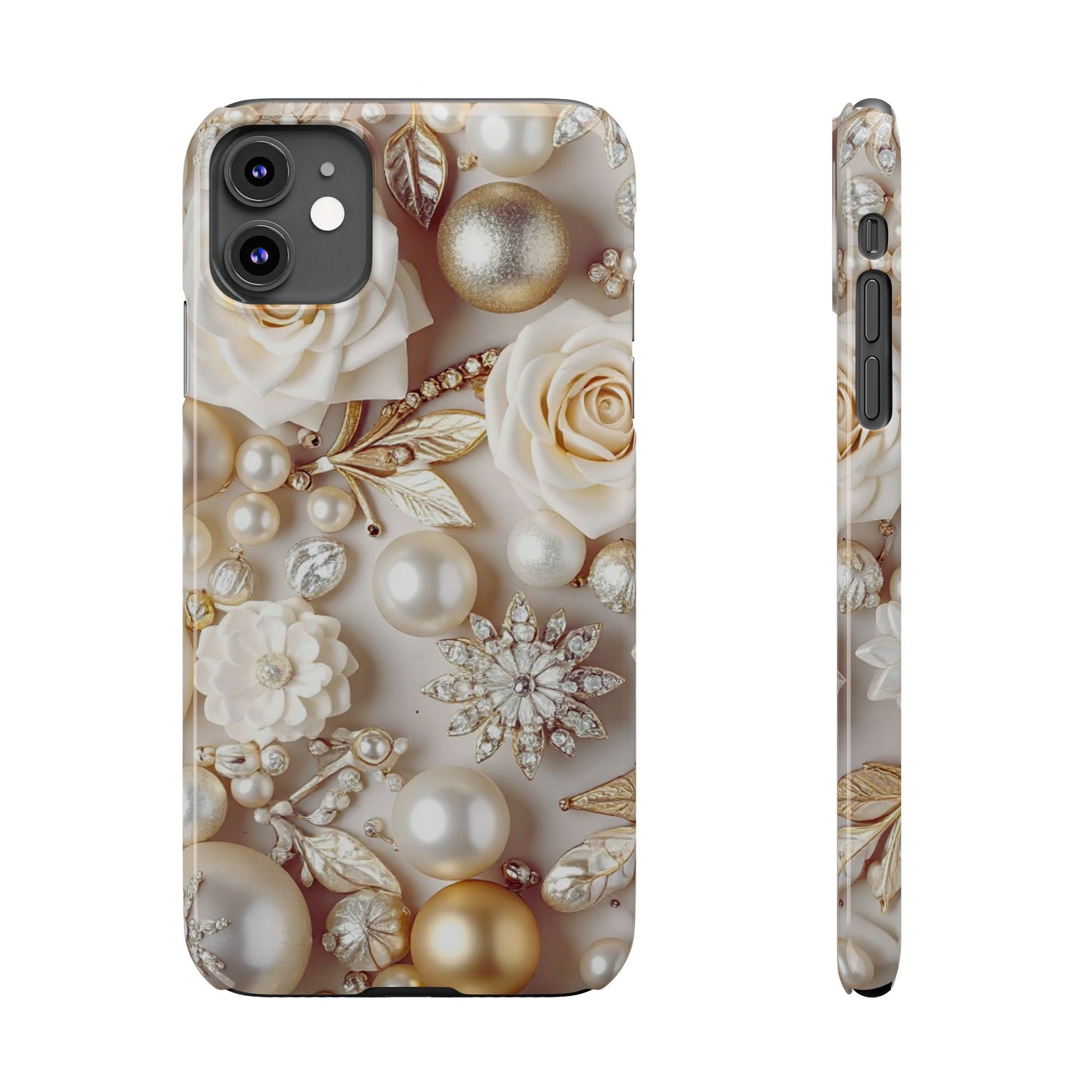 Slim Phone Case – Ivory Opulence