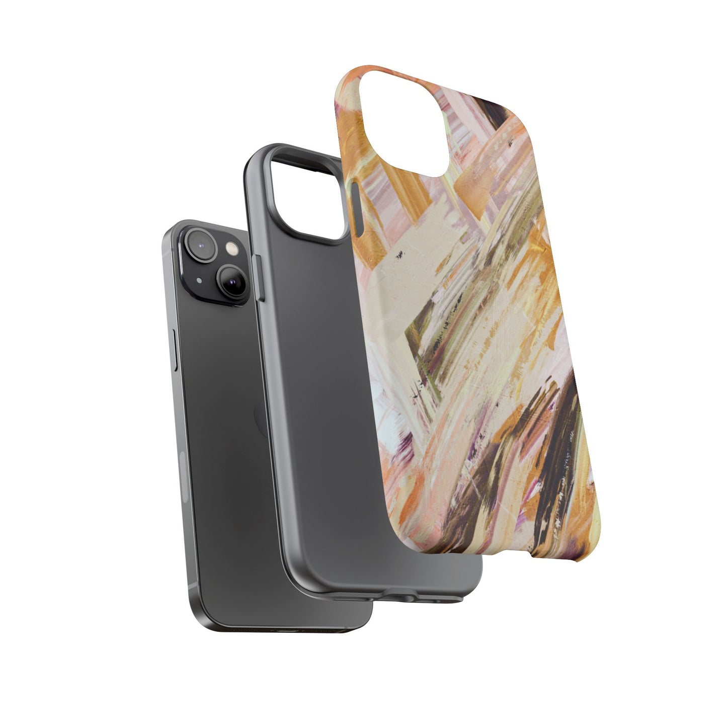 Protective Phone Case – Brush & Bronze