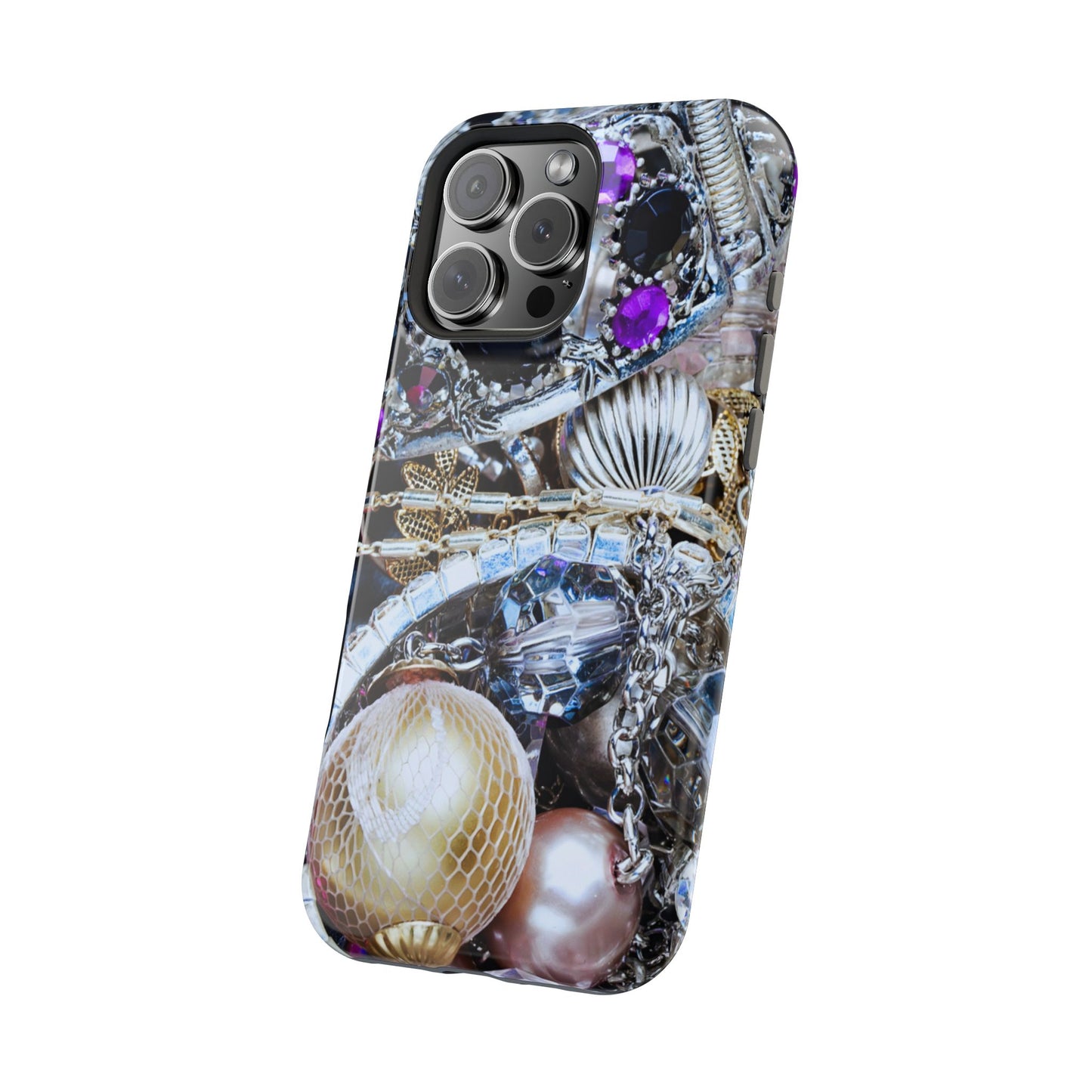 Wireless-Charging Compatible Case – Chrome Jewel