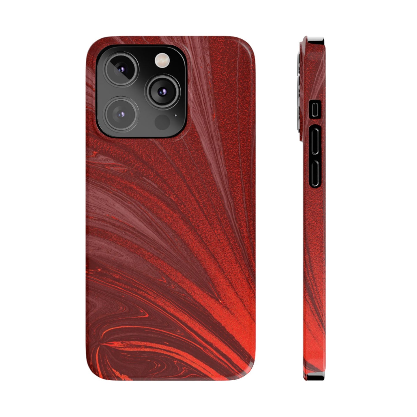 Slim Phone Case — Crimson Current