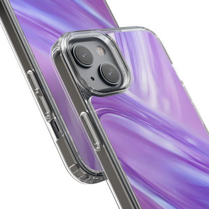 Clear Phone Case – Lavender Wave