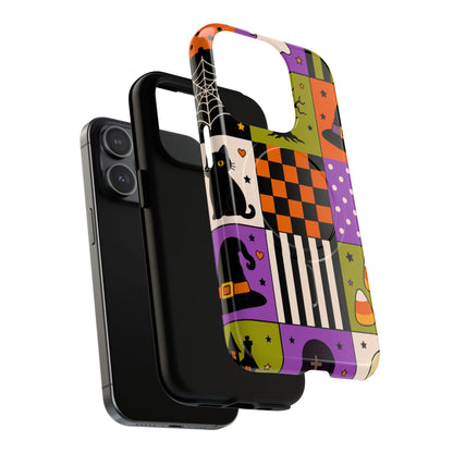 Protective Magnetic Phone Case – Spooky Patchwork