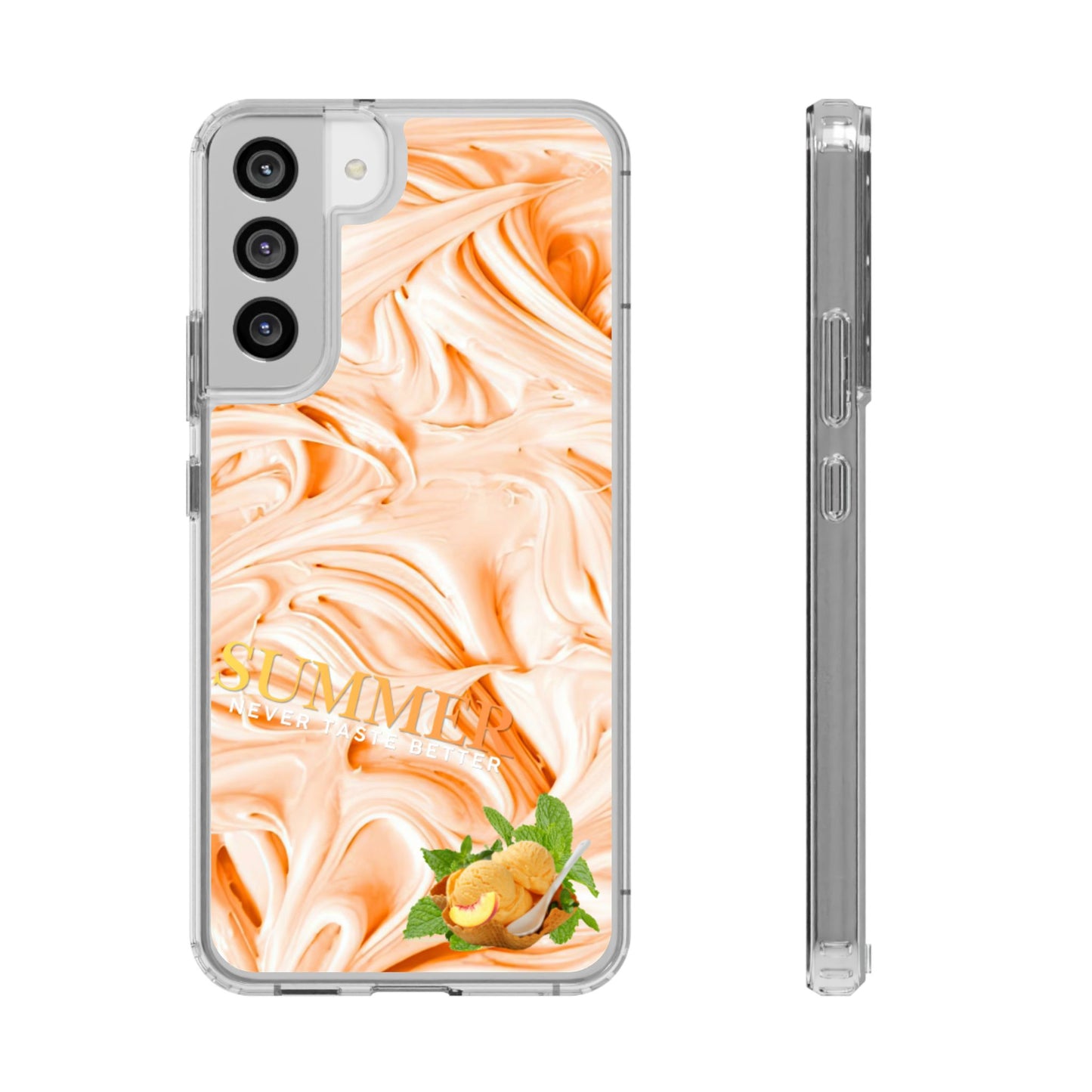 Clear Phone Case – Peach Sorbet