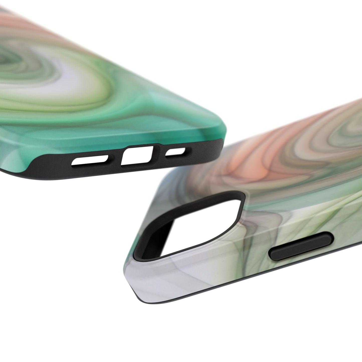 Impact-Resistant Phone Case – Marble Flow