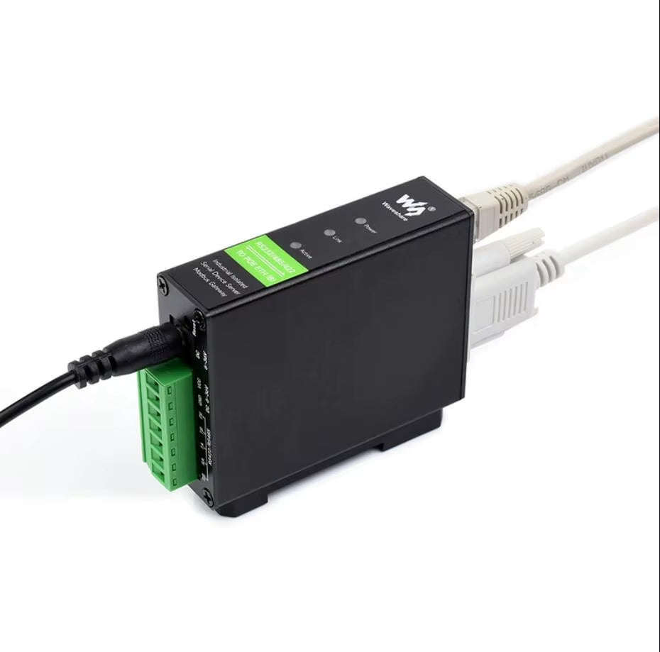 Poe Optional Metal Alloy Industrial Serial Server RS232 RS422 RS485 to RJ45 Ethernet TCP/IP to Serial Server