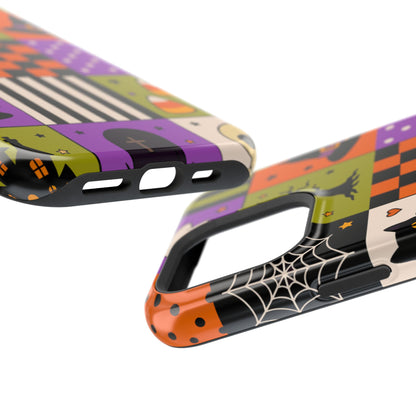 Wireless-Charging Compatible Case – Spooky Patchwork