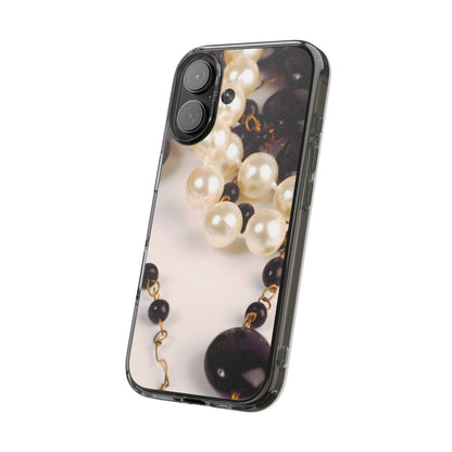 Clear Phone Case – Noir Pearl