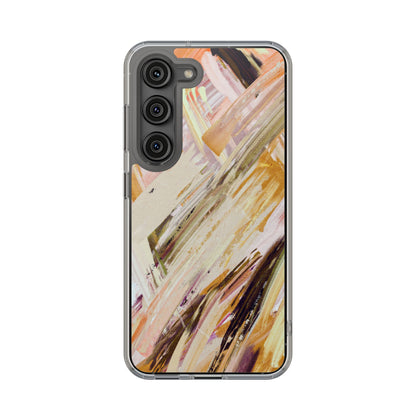 Clear Phone Case – Brush & Bronze