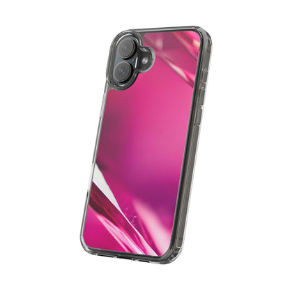 Clear Phone Case – Magenta Motion