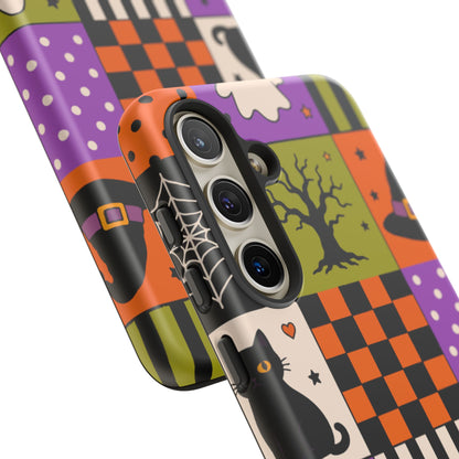 Protective Phone Case – Spooky Patchwork