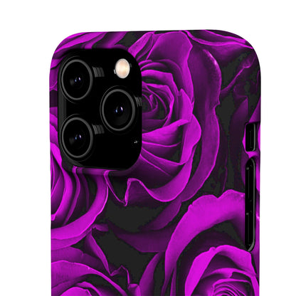 Snap Phone Case – Amethyst Roses