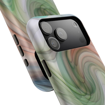 Impact-Resistant Phone Case – Marble Flow