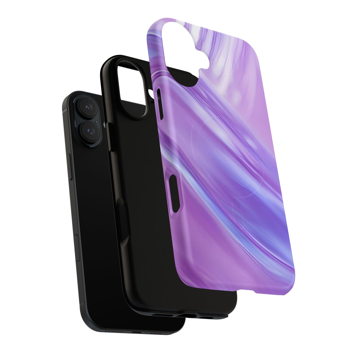 Protective Magnetic Phone Case – Lavender Wave