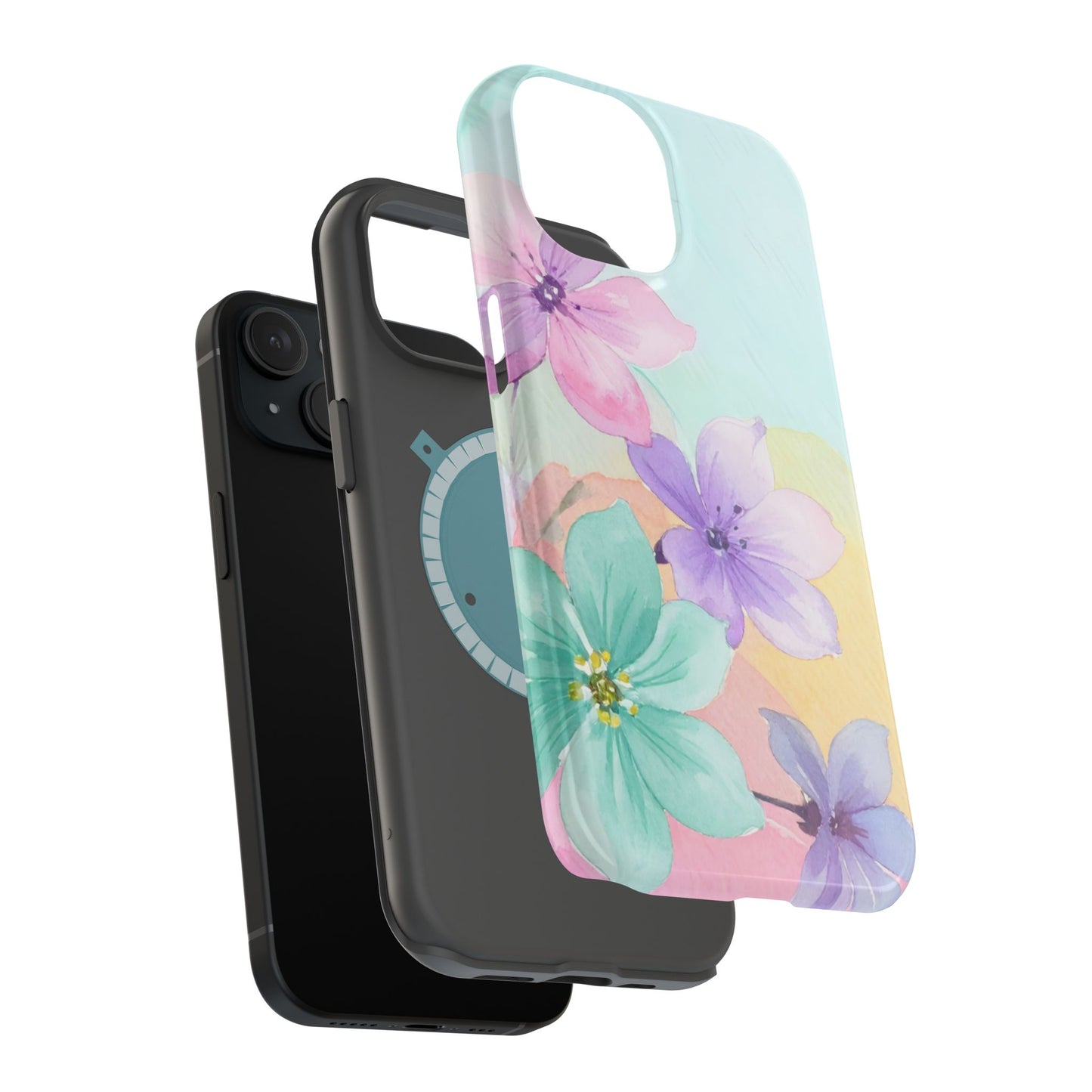 Wireless-Charging Compatible Case – Water Petal