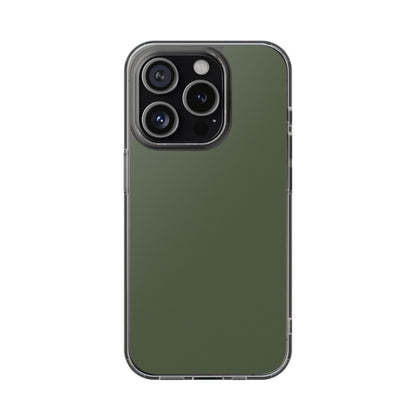 Clear Magnetic Phone Case – Cabin Green – Compatible with iPhone 13–16 Series