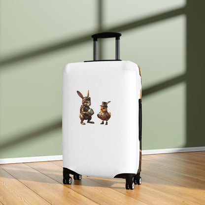 Luggage Cover – Clockwork Cottontail