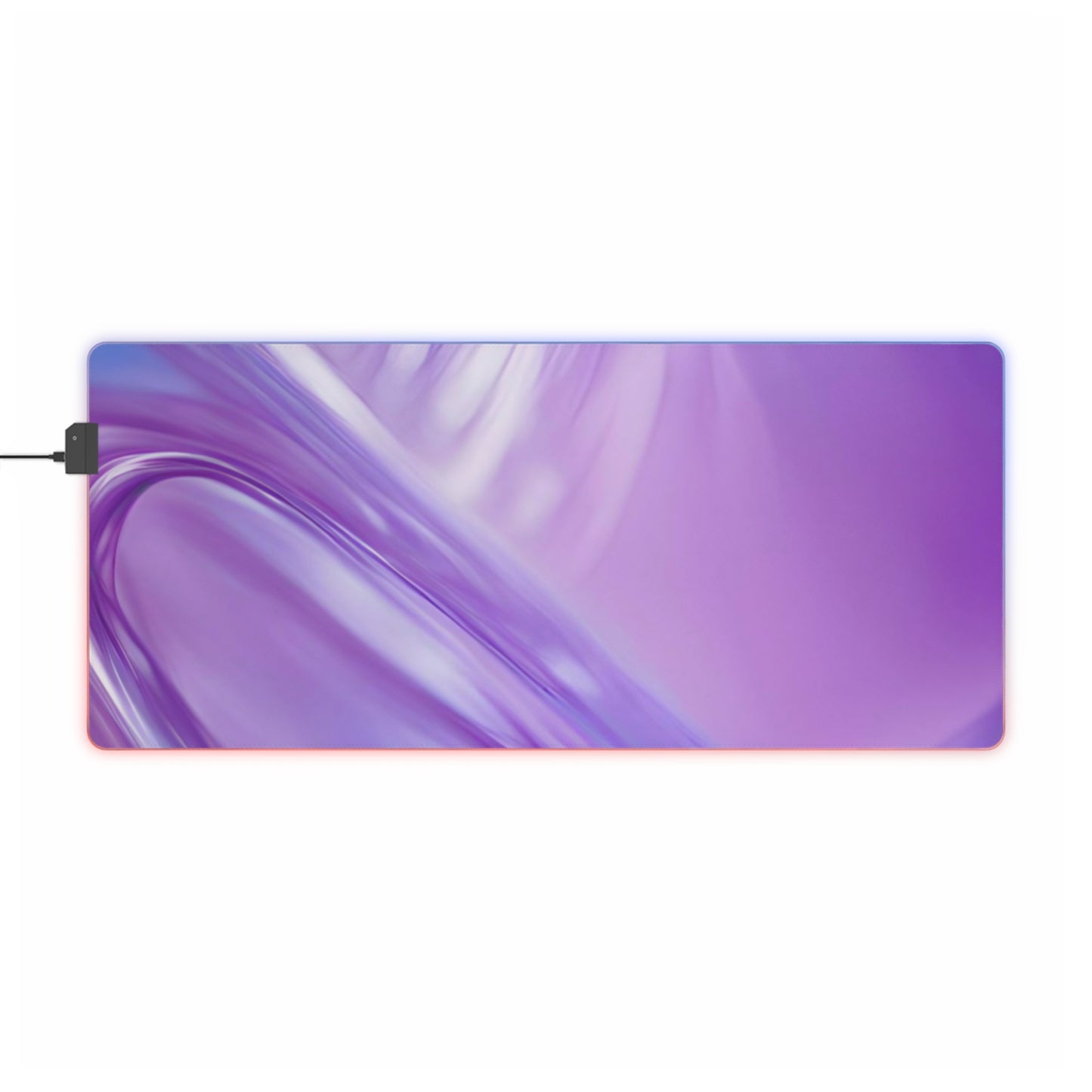 Gaming LED Desk Mat – Lavender Wave