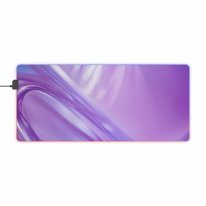 Gaming LED Desk Mat – Lavender Wave