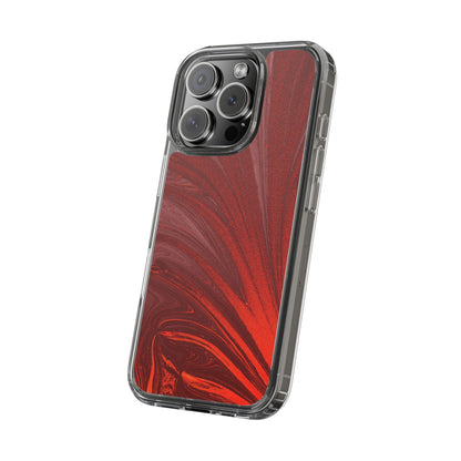 Clear Phone Case – Crimson Current