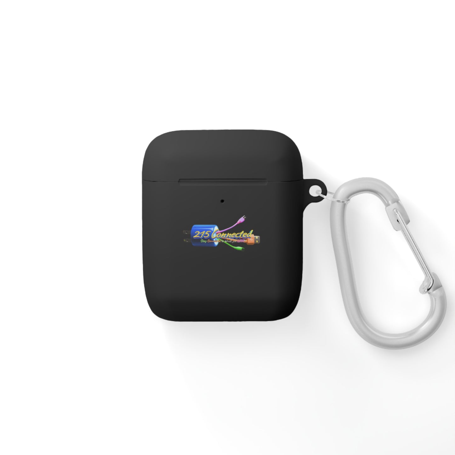 215 Connected AirPods Compatible Case Cover – Everyday Drop Protection with Carabiner Clip