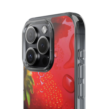 Clear Phone Case – Strawberry Drip