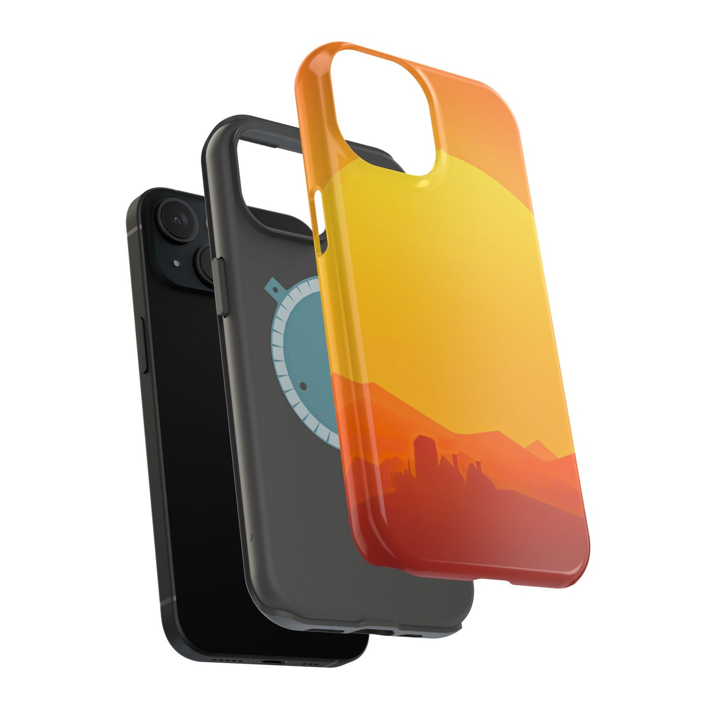 Wireless-Charging Compatible Case – Desert Sunrise