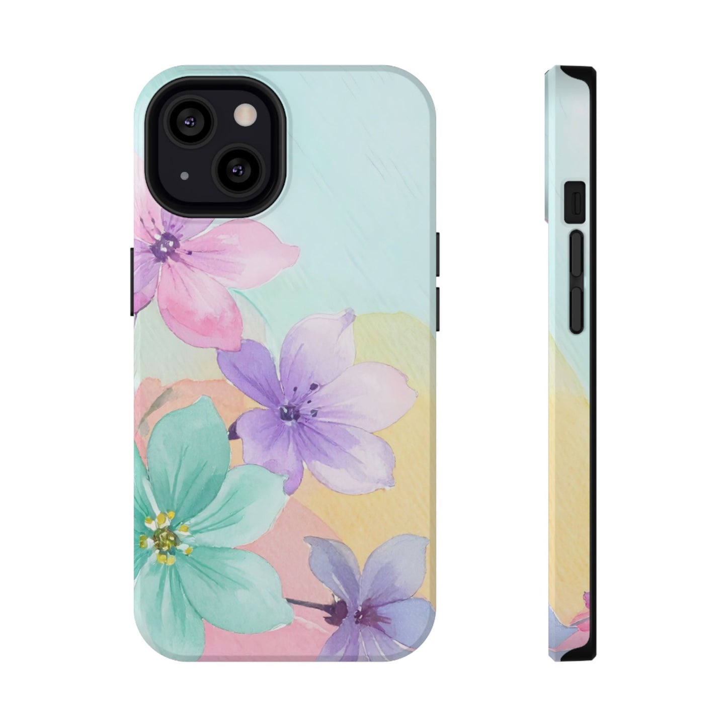 Impact-Resistant Phone Case – Water Petal