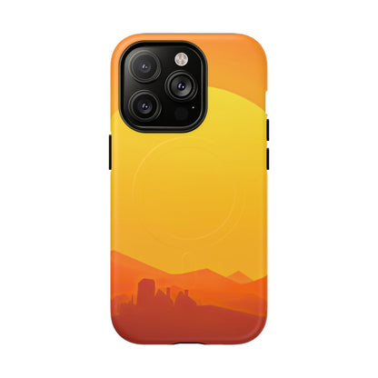Protective Magnetic Phone Case — Desert Sunrise