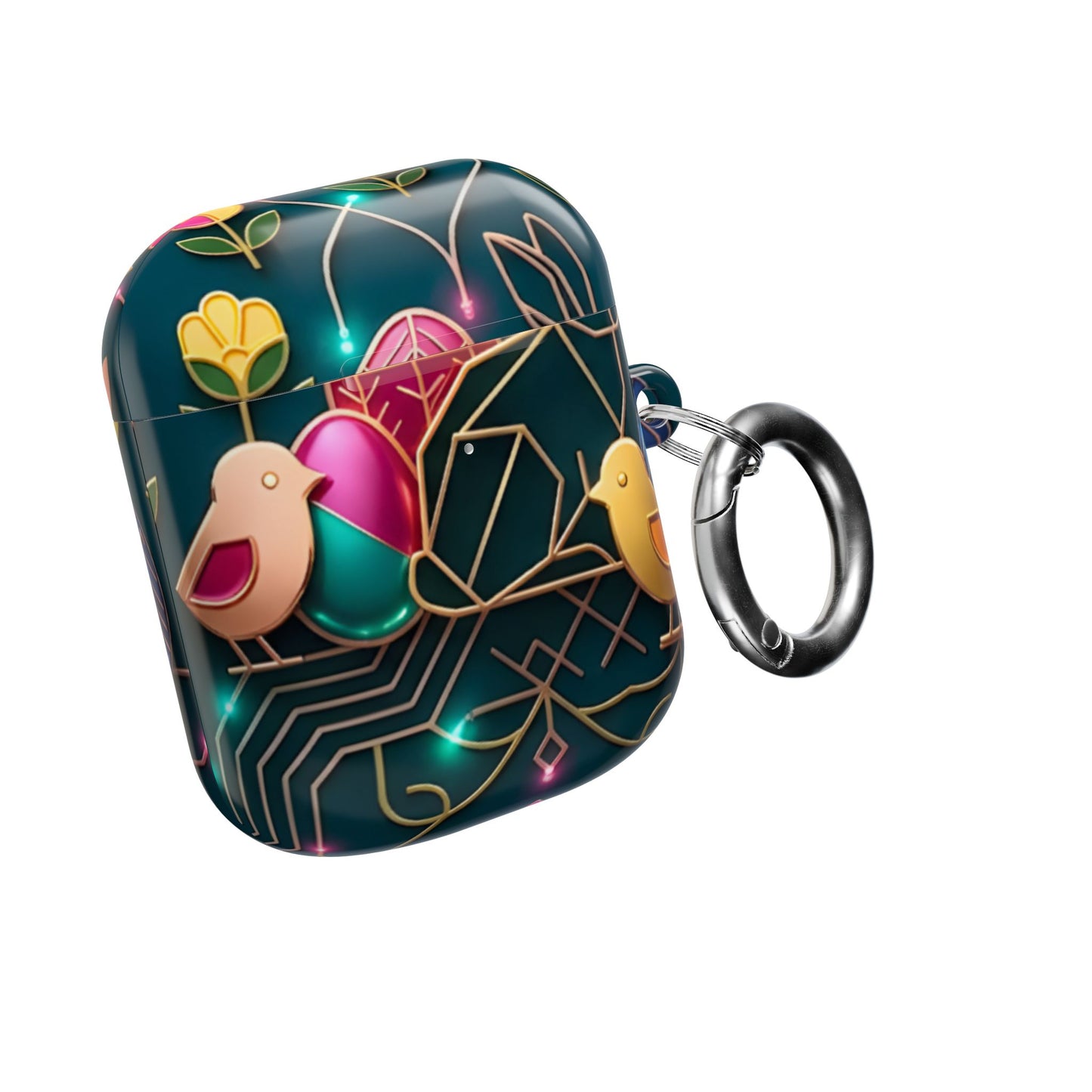 Earbud Case Cover – Jeweled Garden